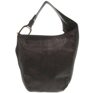 Gucci Greenwich python leather black one shoulder bag